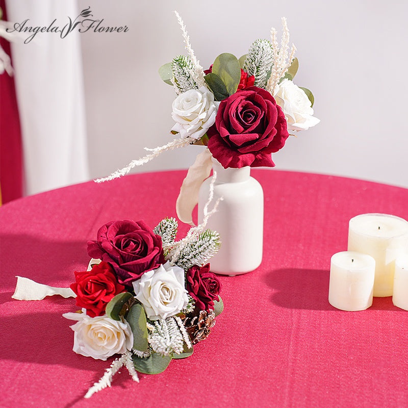 A866210 Christmas Series Vase Flower Event Party Decor Props