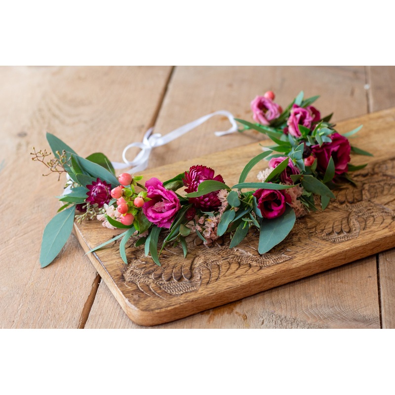 Rich Tones Fresh Flower Crown