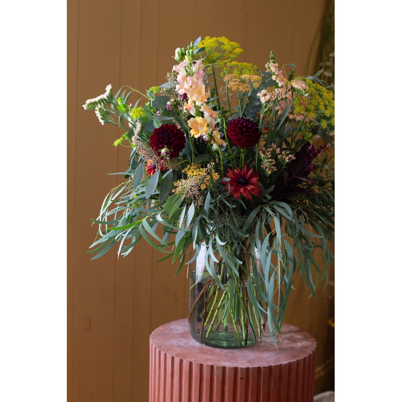 Rich Tones Tall Large Vase Arrangement