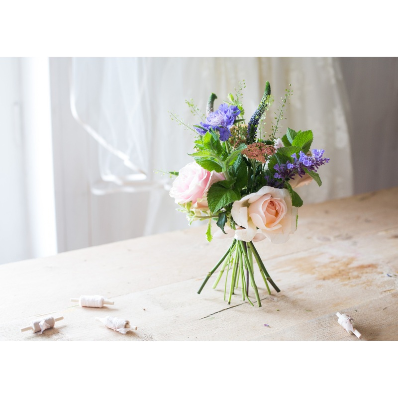 Soft Pastels Flower Girl Posy