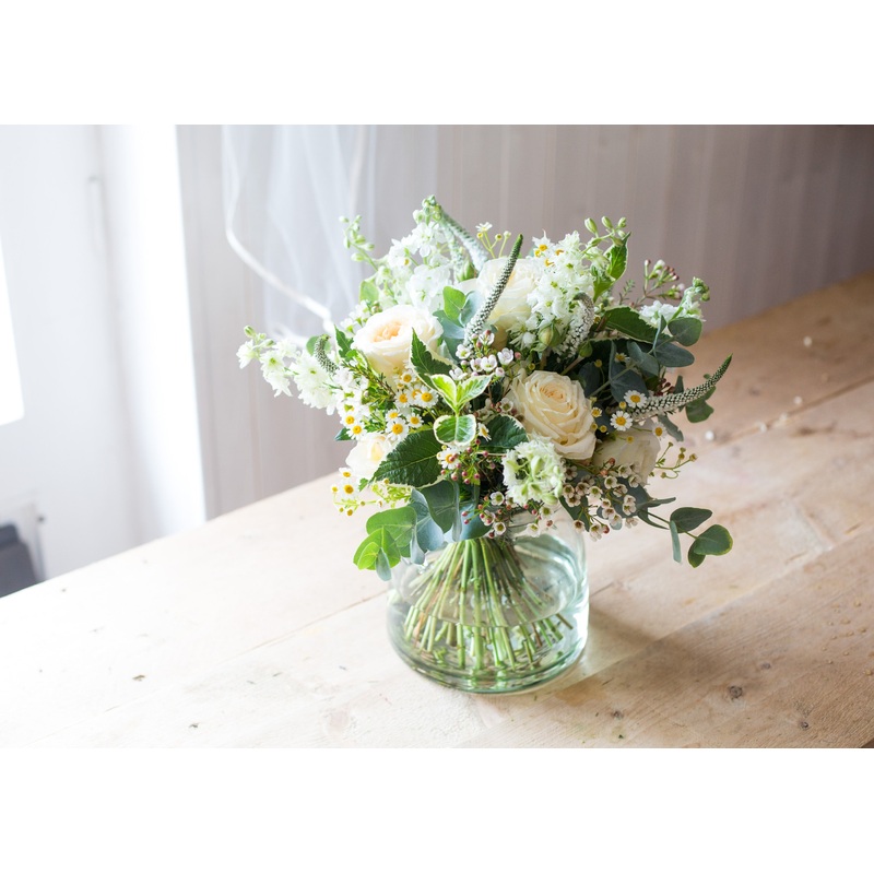 Whites and Greens Middleton Vase