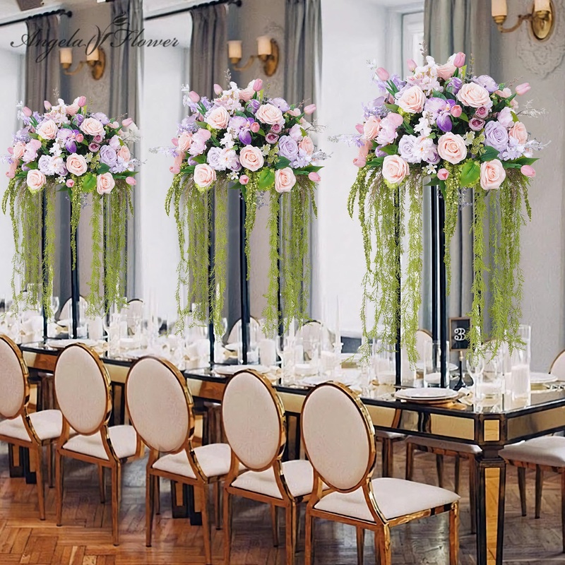 A8806 Pink Purple Rose Wisteria Flower Ball For Table Centerpieces