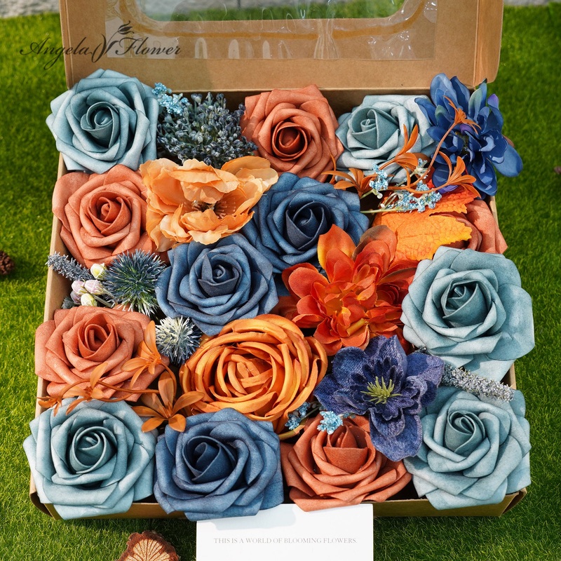 A8862 Different Kinds of Colorful One Box Flower Wedding Floral Material