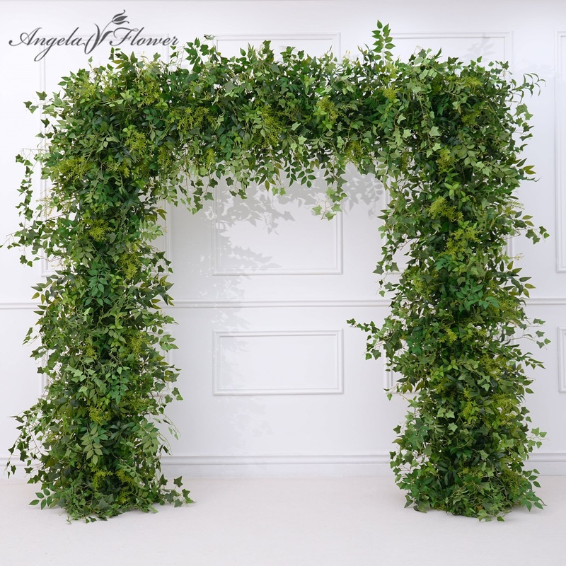 A8872 Mori Greenery Plants Leaves Arrangement for Wedding Backdrop