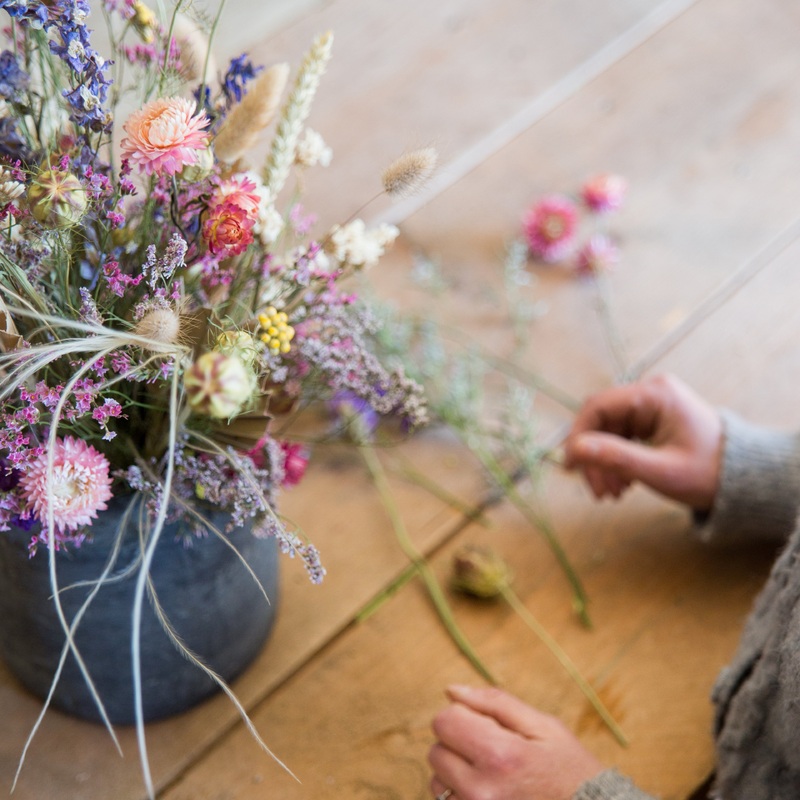 Dried Flower Arrangement: Saturday 10th May 10.30am – 12.30pm @ WHEELBIRKS