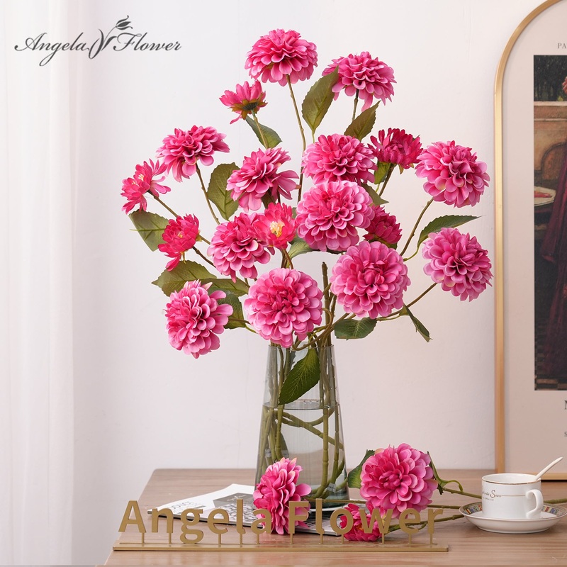 A712001 Colorful Artificial Chrysanthemum Branch Home Decor Accessories