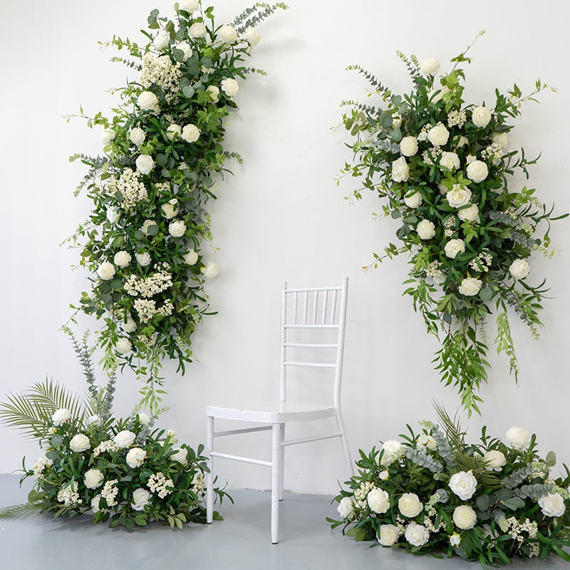 A5961 Artificial Green Plants Rose Arrangement Wedding Backdrop Decor