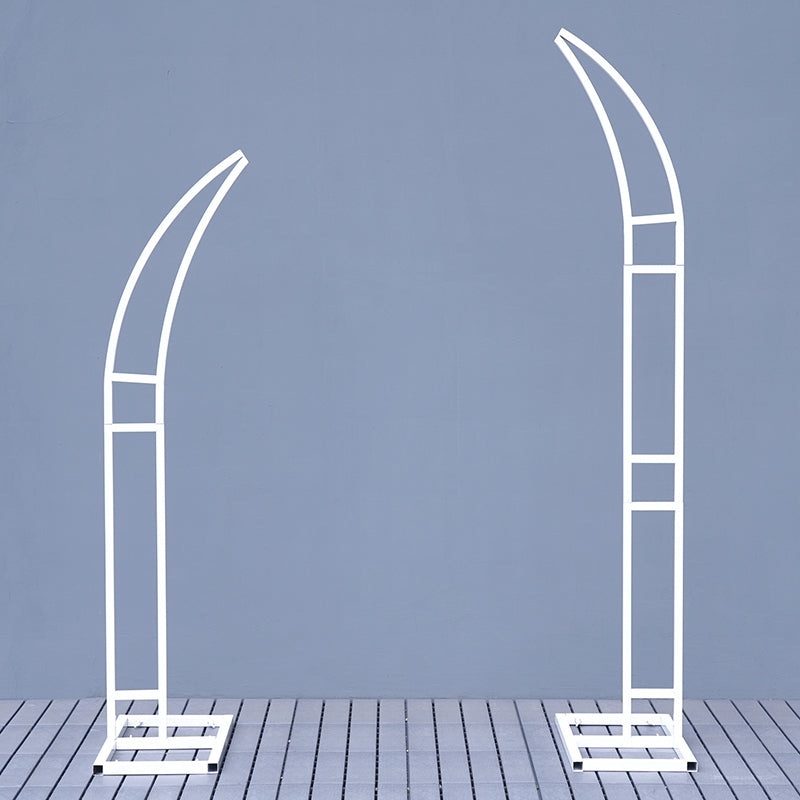 S-A7152 Wrought Iron Arch Flower Door Shelf Outdoor Wedding Backdrop Decor Floral Frame