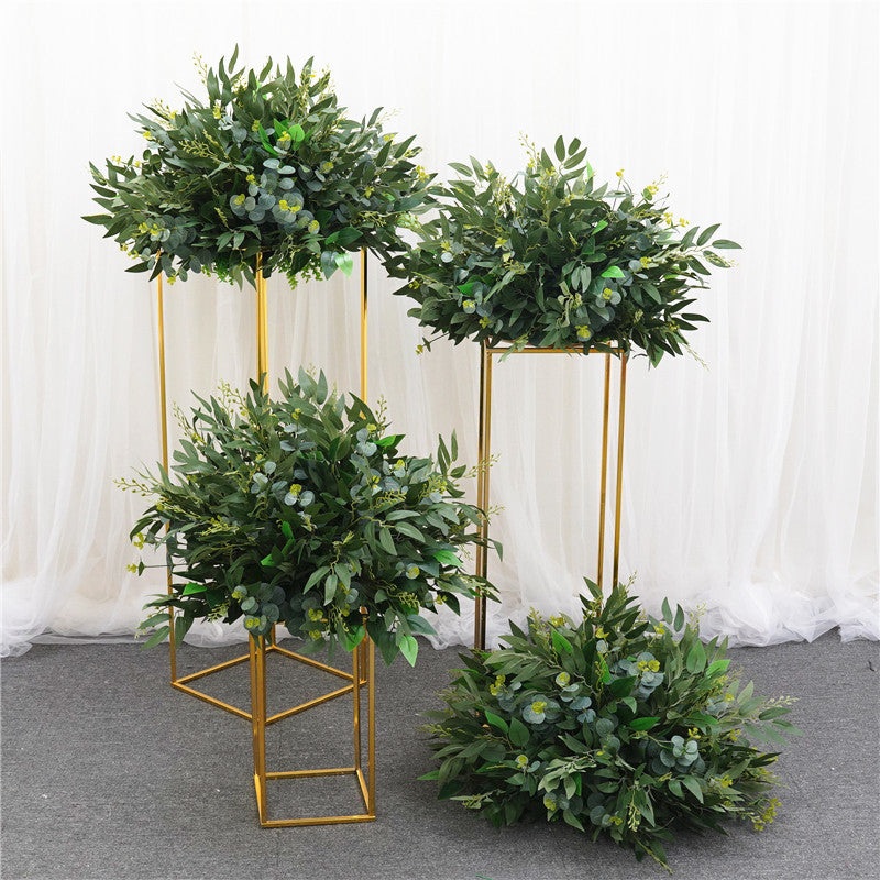 S-A7606 2pcs/set Outdoor Wedding Arch Backdrop Decor Hanging Floral Row Stage Props