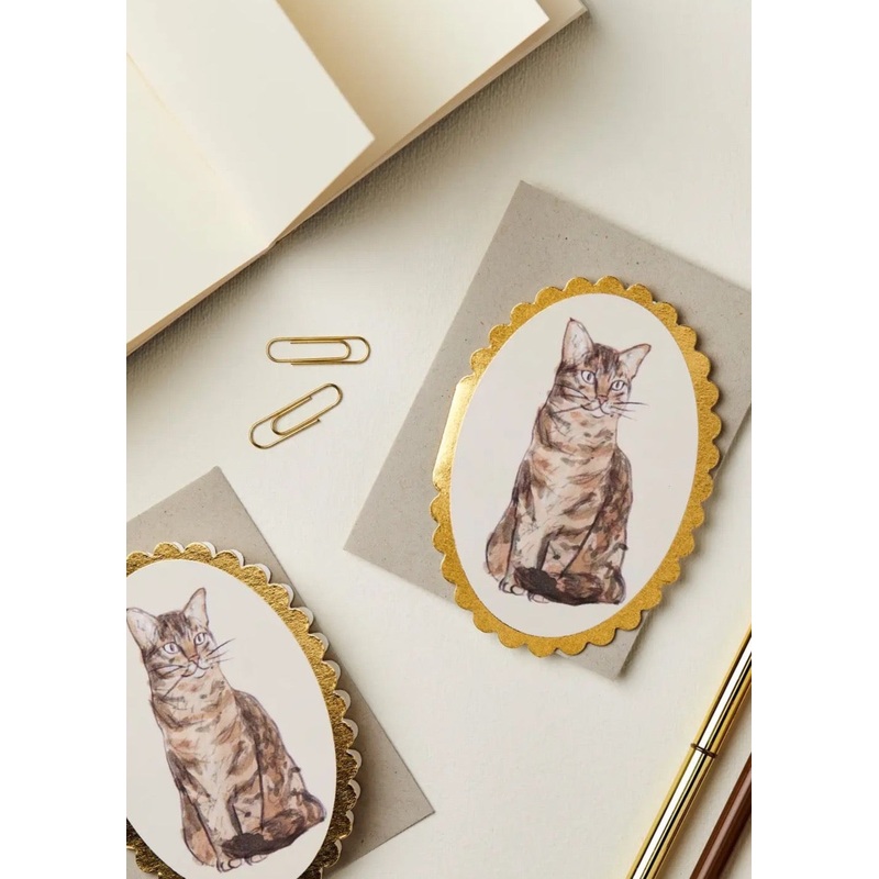 Tabby Cat Mini Card
