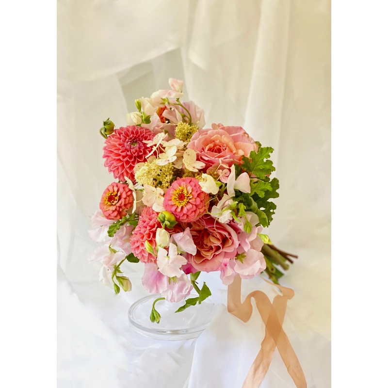 The Bridesmaid Bouquet-Seasonal Brights & Timeless Neutrals & Bold Jewel-Tones