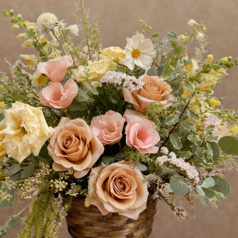 Bloom Basket Series-The Sweet Thing & The Fan Favorite & The Legacy Drop-Seasons Best & Neutral Whites & Earth Tones