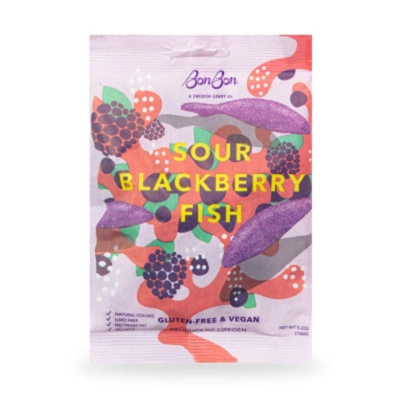Bon Bon | Sour Blackberry Fish Swedish Candy