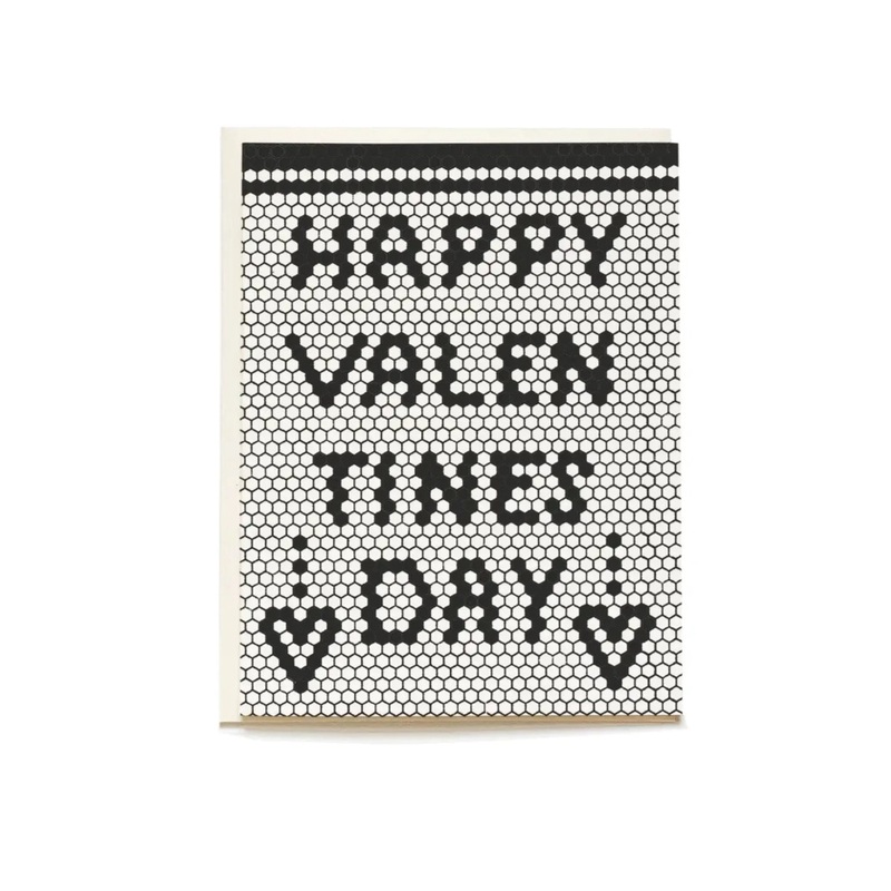 Retro Tile Valentine’s Day Card