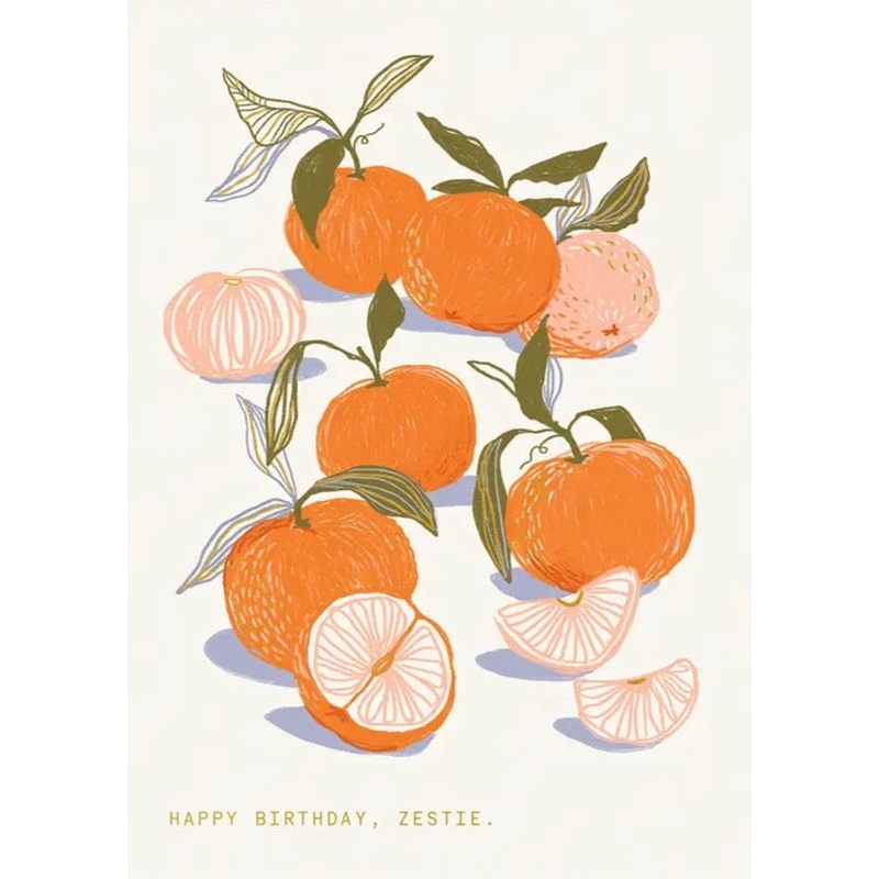 Zestie Birthday Card