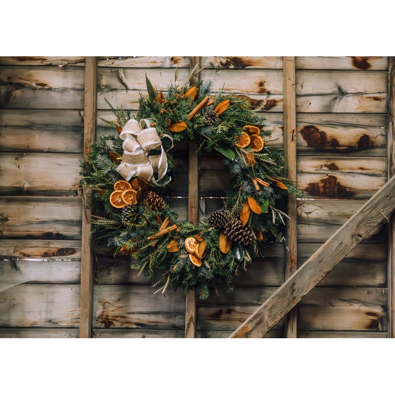 Citrus & Spice Wreath-Large (Approximate 2.5-3 ft) & Medium (Approximate 2 ft) & Small (Approximate 1.5 ft)