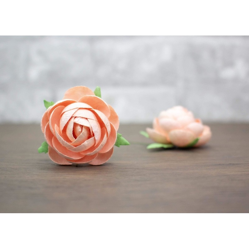 2 Mulberry Wood Flower – Blush (5 Pack)