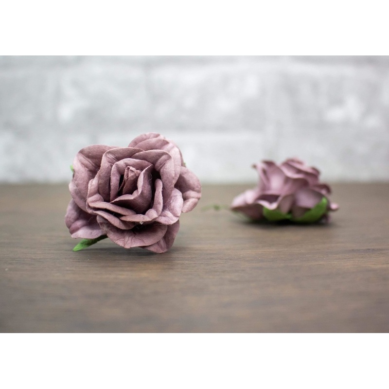 2 Mulberry Wood Flower – Mauve (5 Pack)