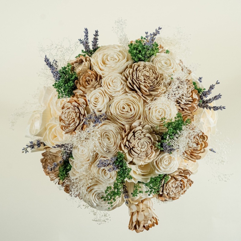 All Natural Bridal Bouquet-DIY & BIFM & RTS