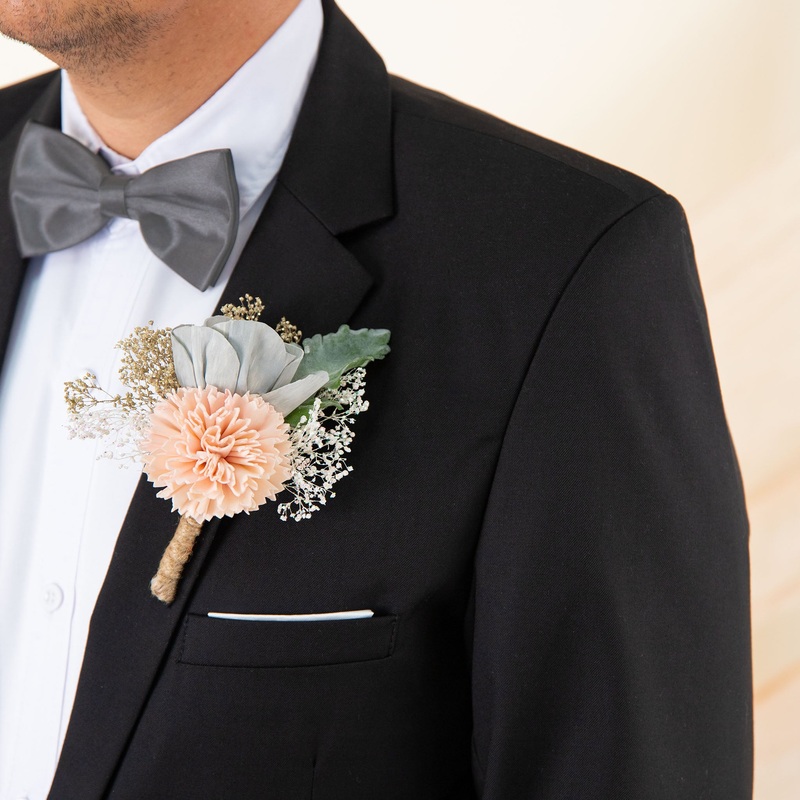 All That Glam Boutonniere (Set Of 3)