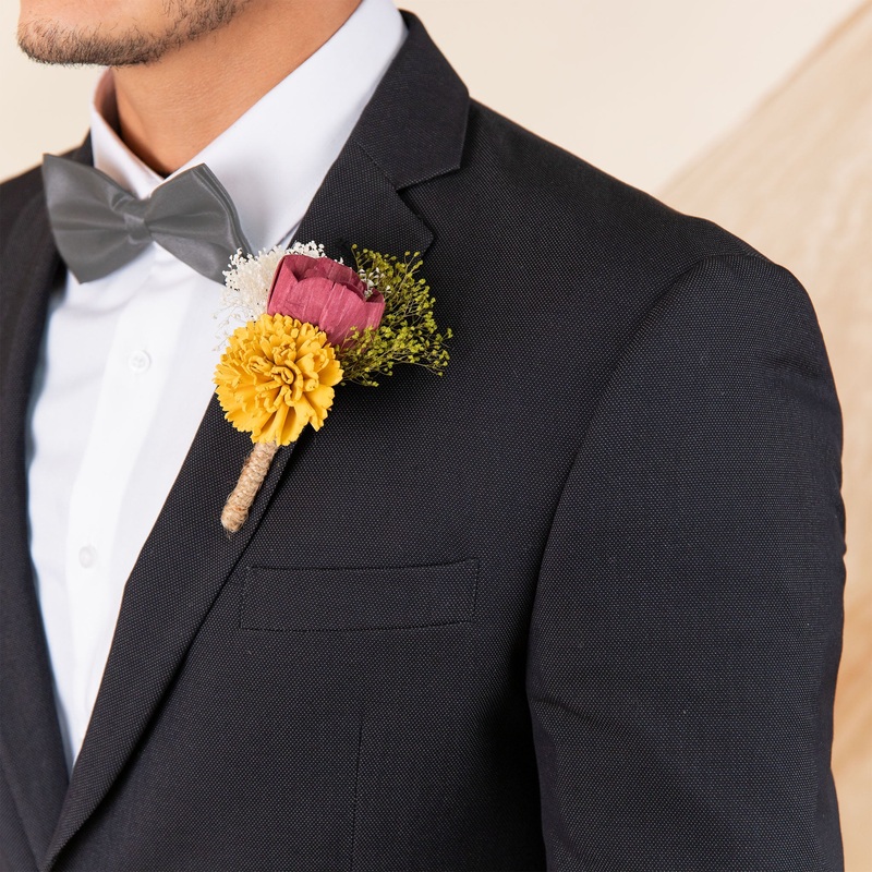 Sunflower Daze Boutonniere (Set of 3)