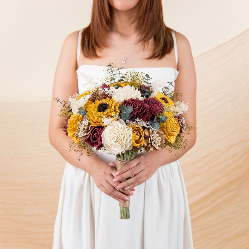 Sunflower Daze Bridal Bouquet-DIY & BIFM & RTS