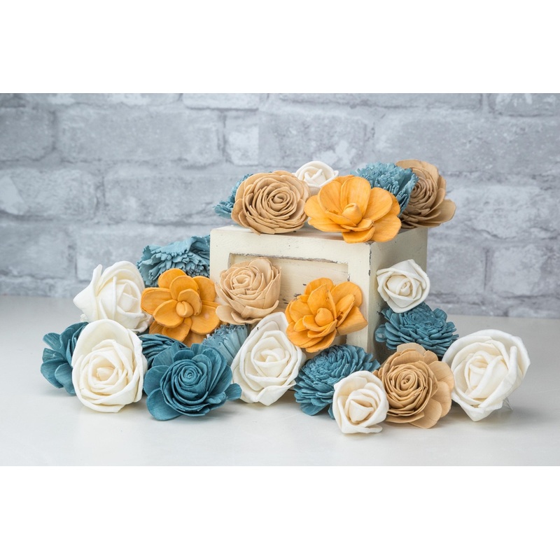 Glam Winter Teal Assortment-25 Pack & 50 Pack & 100 Pack & 200 Pack