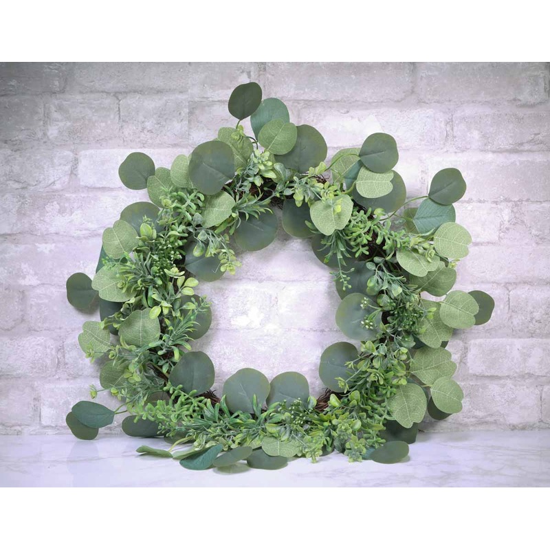 12 Mixed Eucalyptus Wreath