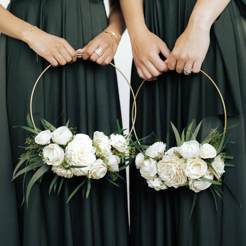Perfect Simplicity Hoop Bouquet