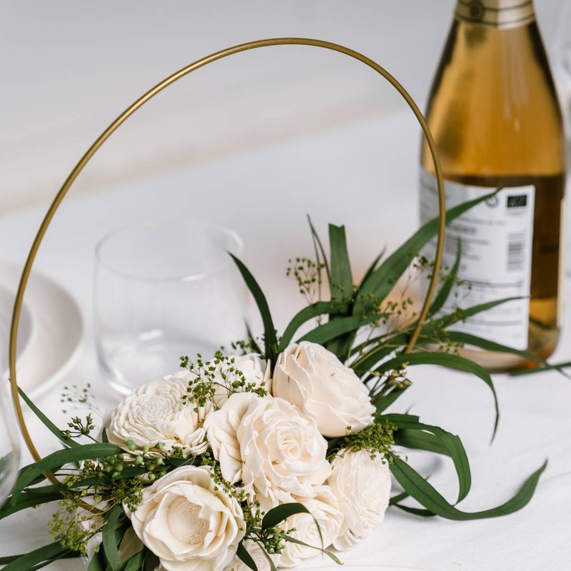 Perfect Simplicity Hoop Centerpiece