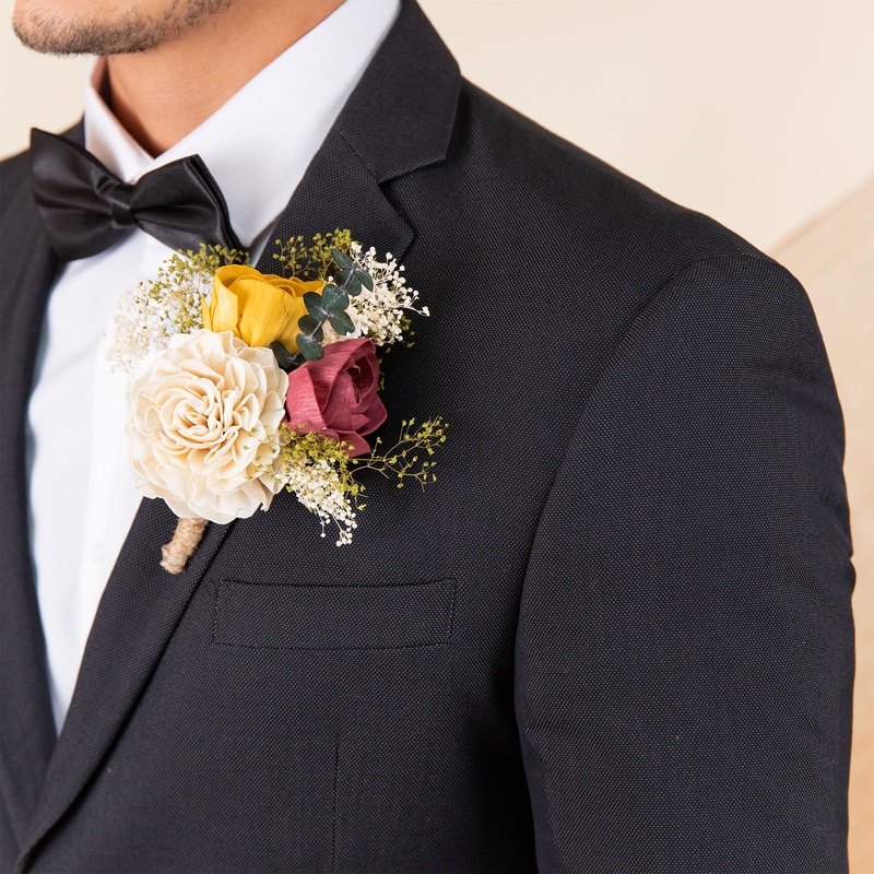 Sunflower Daze Groom’s Boutonniere