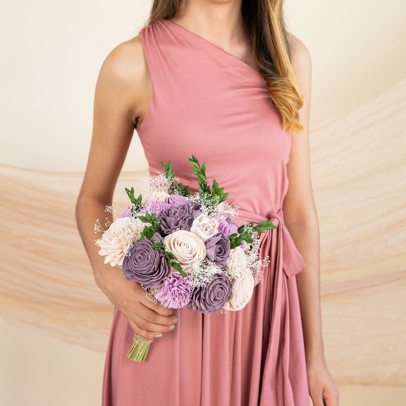 Zen Garden Bridesmaid Bouquet-DIY & BIFM & RTS