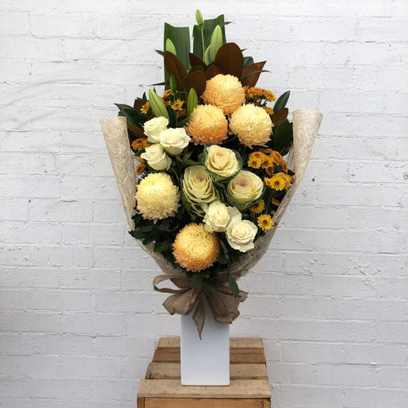 Courtside Yellow-Courtside Yellow In Tall Ceramic Vase