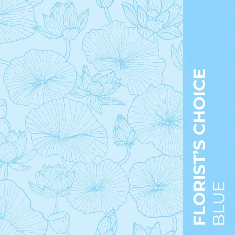 Florist Choice Blue-Bouquet & Luxe Bouquet & Bouquet Designed In Glass Vase