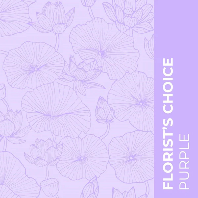 Florist Choice Purple-Bouquet & Lux Bouquet & Bouquet Designed In Glass Vase