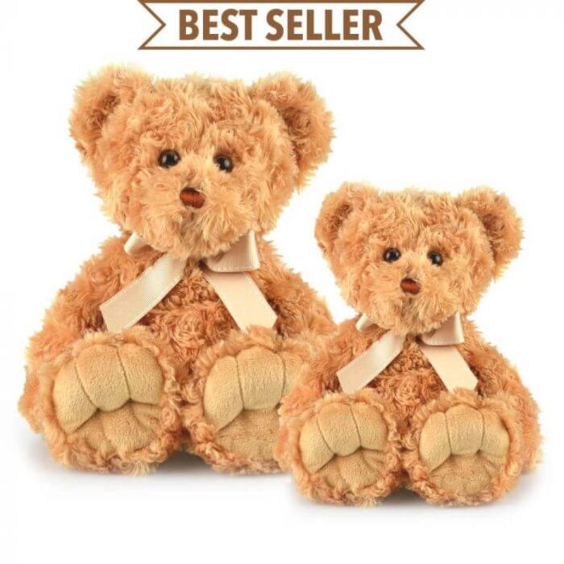 Korimco Beige Max Bear-35Cm Beige Max Bear & 48Cm Beige Max Bear