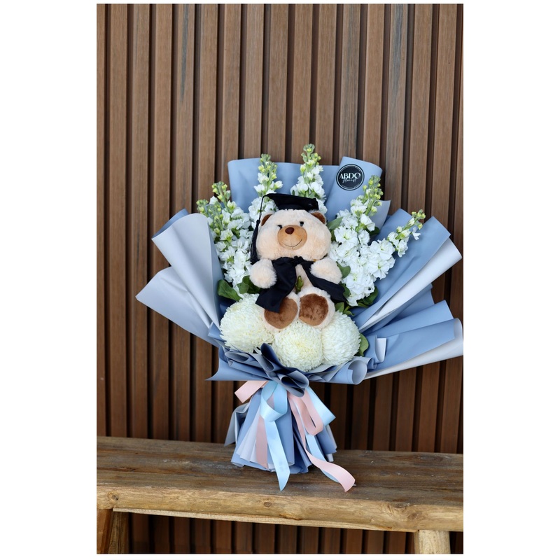 Congrats Grad Bear Bouquet