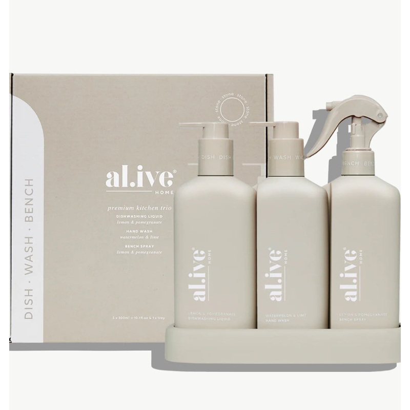 kitchen trio
LEMON & POMEGRANATE + WATERMELON & LIME