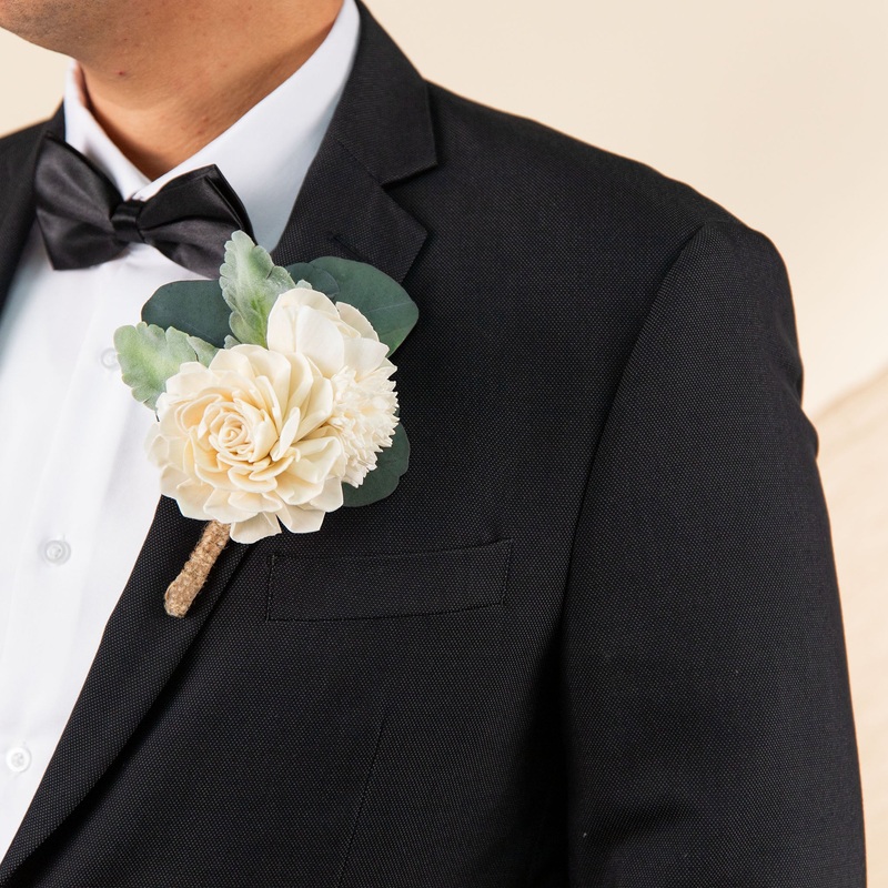 Loretta Groom’s Boutonniere*-DIY & BIFM & RTS
