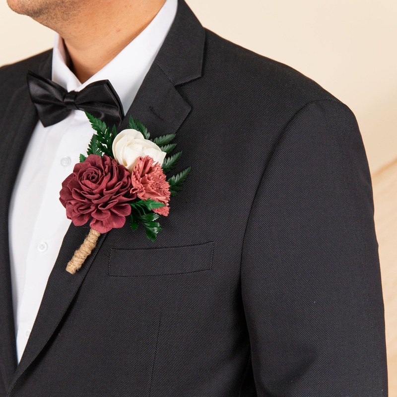Romance Groom’s Boutonniere*-DIY & BIFM & RTS