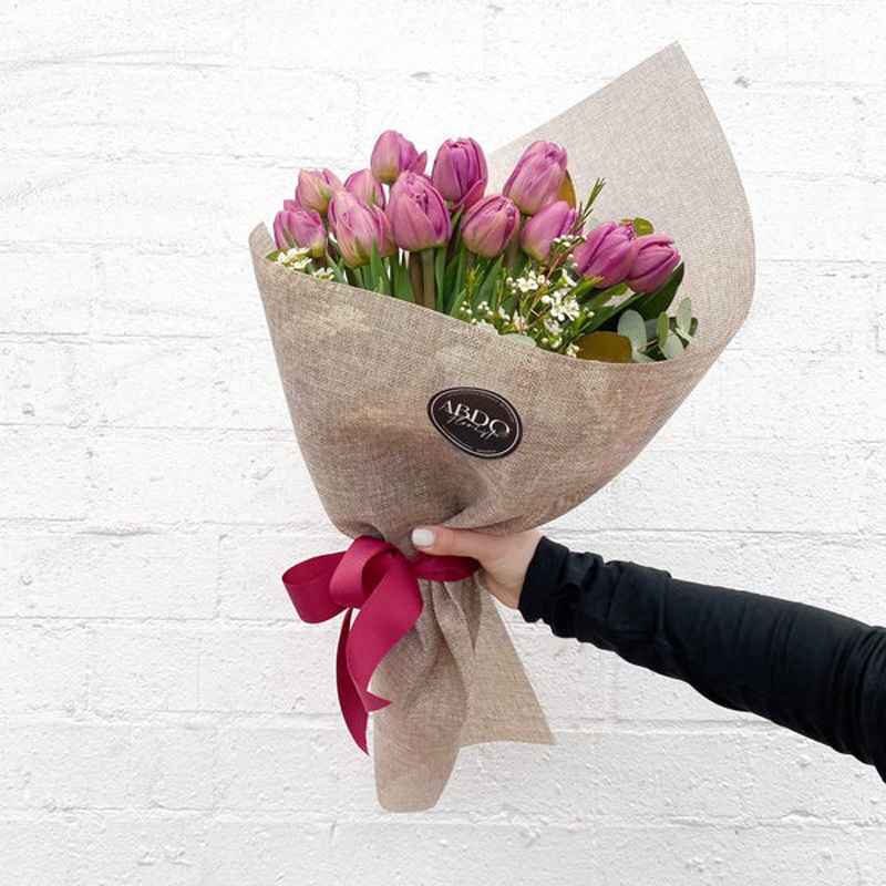 Terrific Tulips-Terrific Tulip Bouquet & Terrific Tulip Luxe Bouquet & Terrific Tulips In Vase