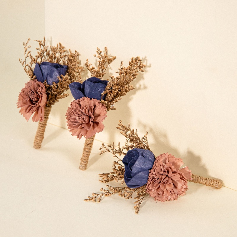 Diana Boutonniere (Set of 3)-DIY & BIFM & RTS