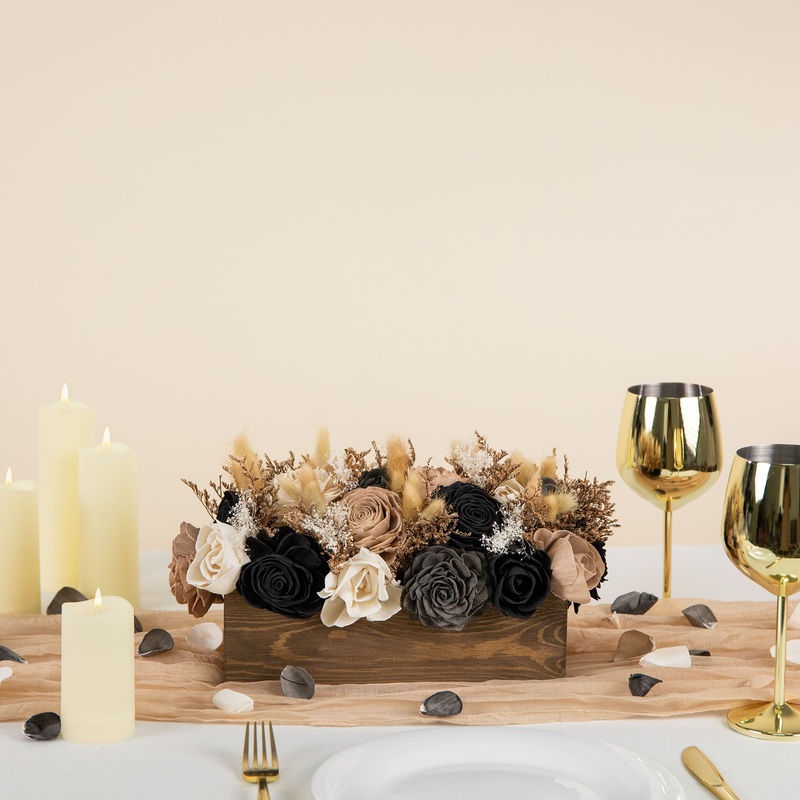 Retro Modern Wedding Centerpiece*