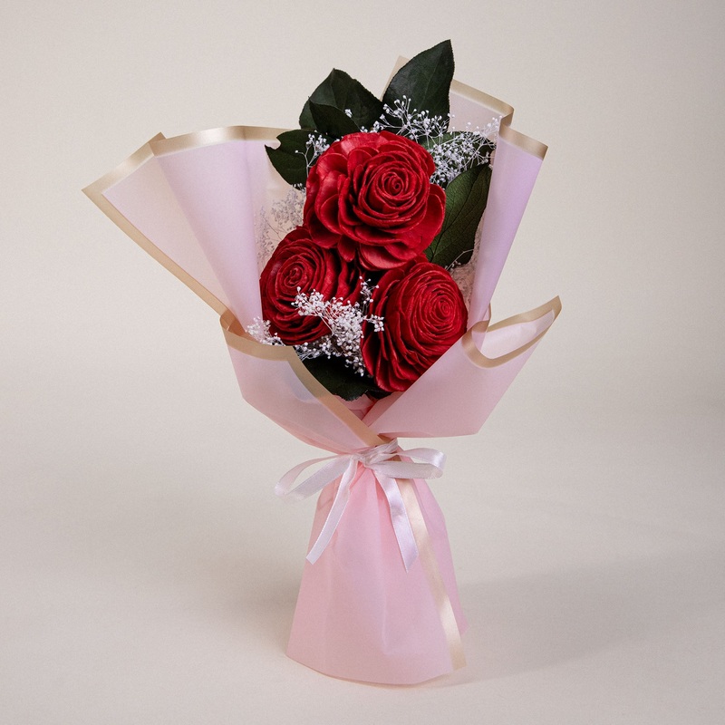 Simply Red Mini Deluxe Bouquet
