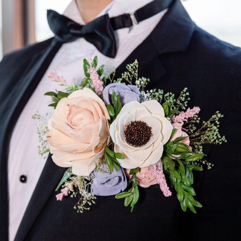Luxe Bloom Groom’s Pocket Boutonniere*