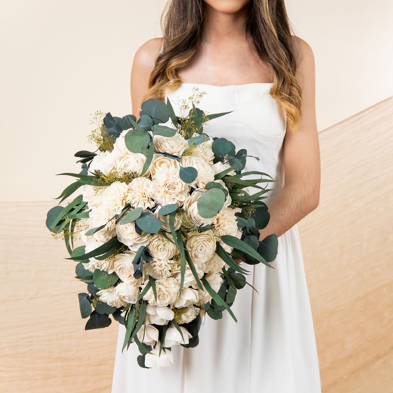Extra Large Cascade Bouquet – Perfect Simplicity*