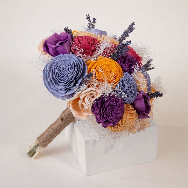 Peach Dawn Bridesmaid Bouquet*