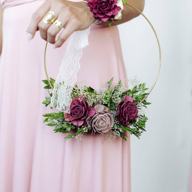 Vintage Vineyard Hoop Bouquet-DIY & BIFM & RTS