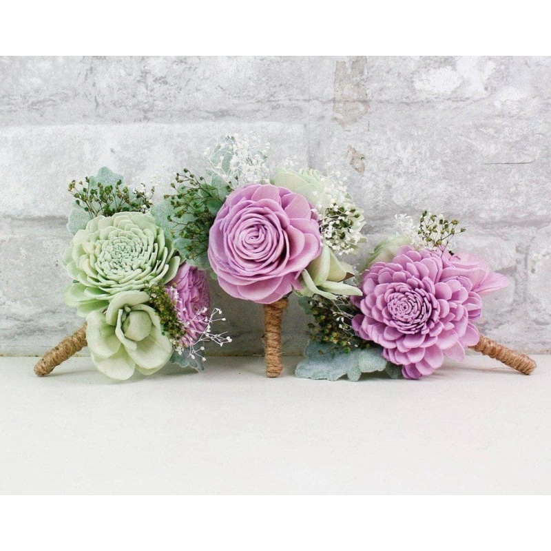 Whimsy Boutonniere (Set Of 3)-DIY & BIFM & RTS