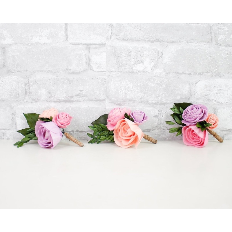 Botanical Beauty Boutonniere (Set of 3)